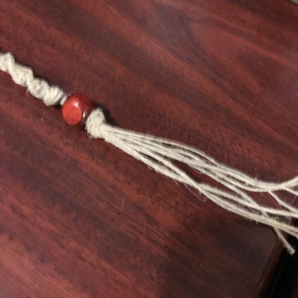 HANDMADE 100% HEMP/WOOD DAISY CHOKER - Picture 13 of 15